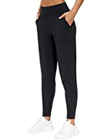 THE GYM PEOPLE Womens Joggers Pants with Pockets Athletic Leggings Tapered Lounge Pants for Workout, Yoga, Running, Training (X-Large, Black)